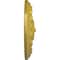 Ekena Millwork Flower Spiral Ceiling Medallion (Fits Canopies up to 2"), Hnd-Painted Rich Gold, 12 1/4"OD x 2 1/4"P CM12FLRGS - alternate 2